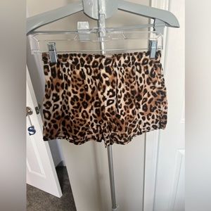 Victoria Secret Cheetah Print Lounge Shorts Size XS NWOT